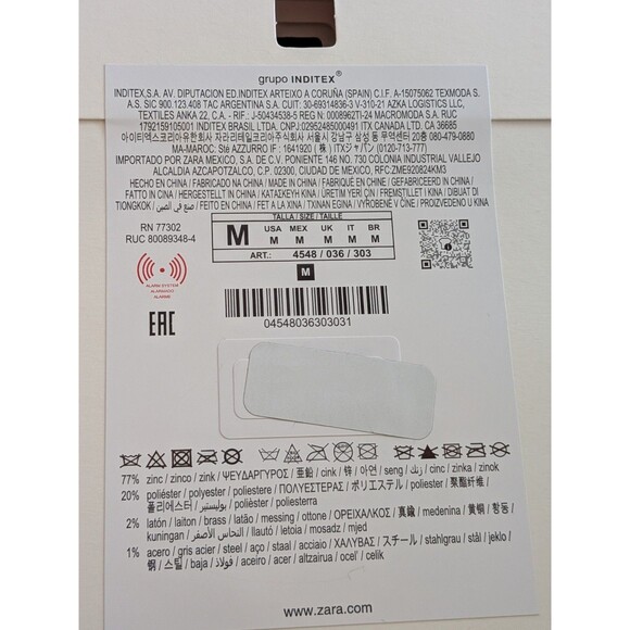 ZARA Women's Gold Textured Starfish Ivory Cord 20" Statement Necklace Coastal - Picture 10 of 12